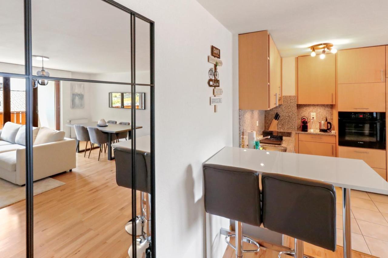 Logement Chaleureux Au Coeur De La Station Кранс Монтана Екстериор снимка